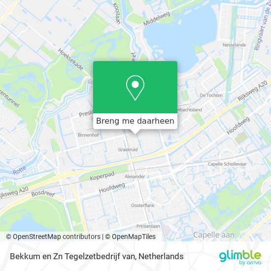 Bekkum en Zn Tegelzetbedrijf van kaart