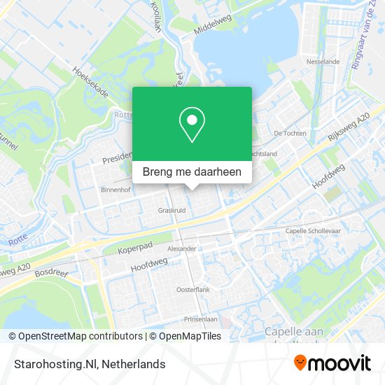 Starohosting.Nl kaart