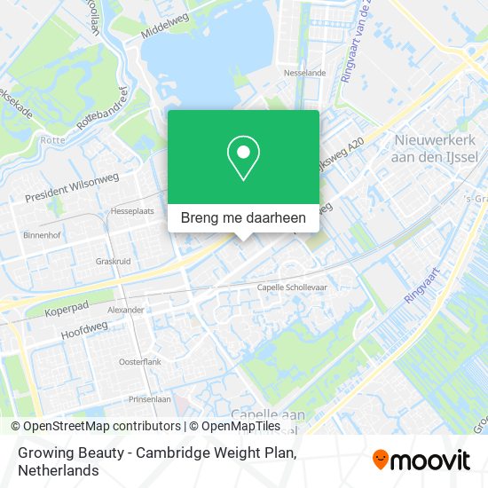 Growing Beauty - Cambridge Weight Plan kaart