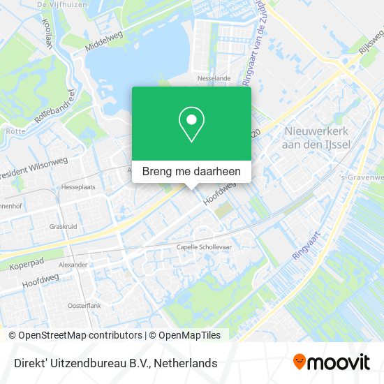 Direkt' Uitzendbureau B.V. kaart
