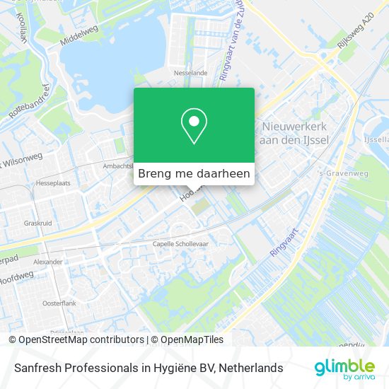 Sanfresh Professionals in Hygiëne BV kaart