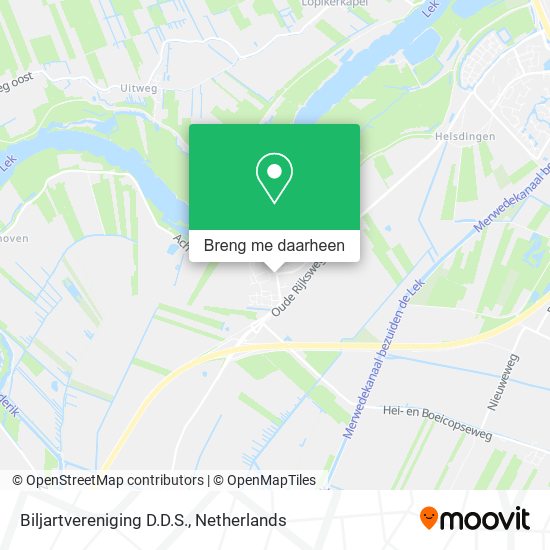 Biljartvereniging D.D.S. kaart