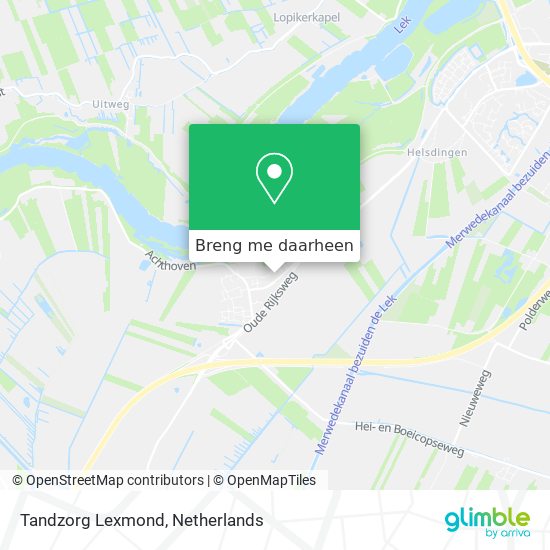 Tandzorg Lexmond kaart