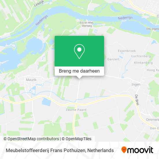 Meubelstoffeerderij Frans Pothuizen kaart