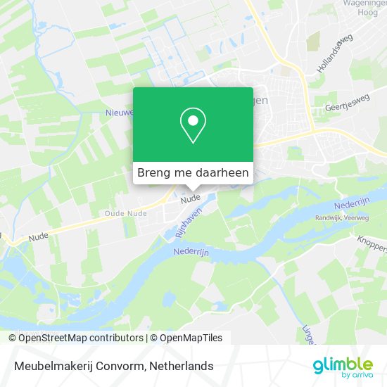 Meubelmakerij Convorm kaart