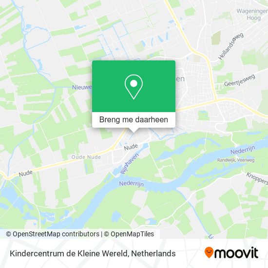 Kindercentrum de Kleine Wereld kaart