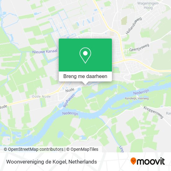 Woonvereniging de Kogel kaart