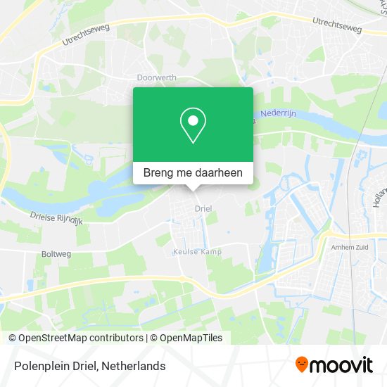 Polenplein Driel kaart