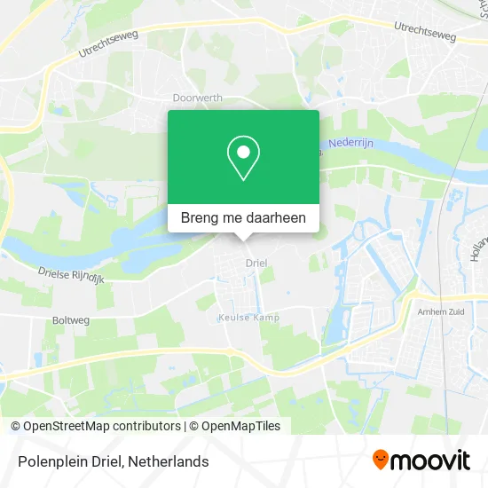 Polenplein Driel kaart