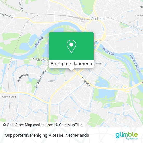 Supportersvereniging Vitesse kaart