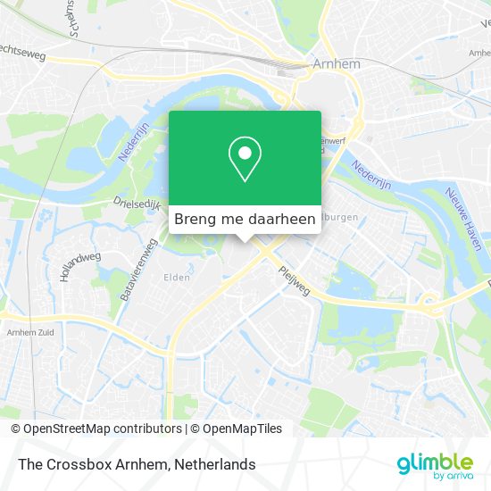 The Crossbox Arnhem kaart