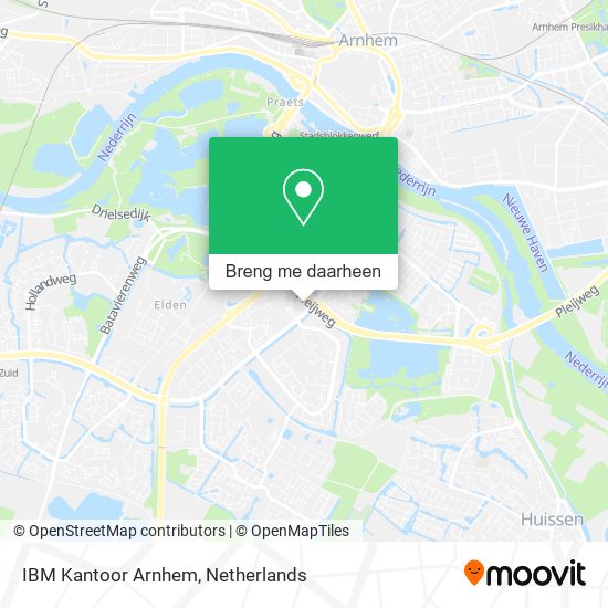 IBM Kantoor Arnhem kaart