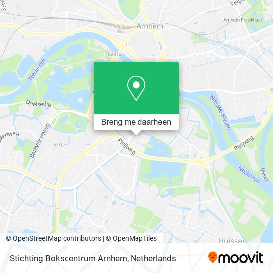 Stichting Bokscentrum Arnhem kaart