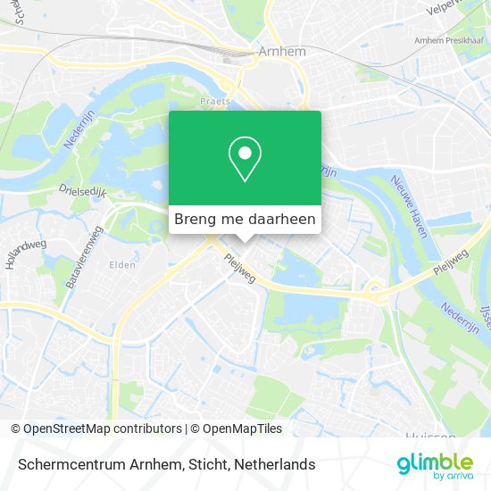 Schermcentrum Arnhem, Sticht kaart