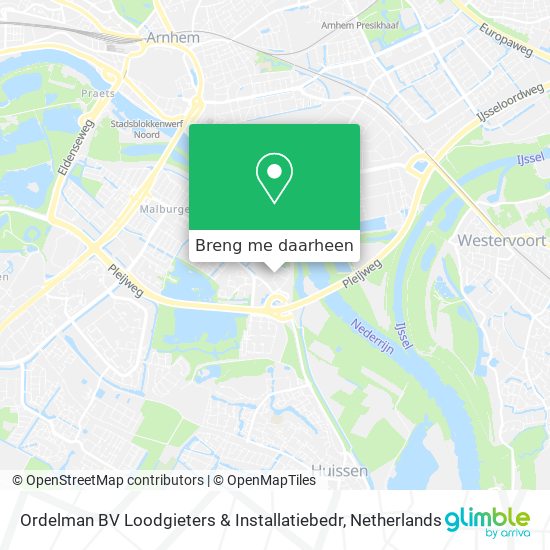 Ordelman BV Loodgieters & Installatiebedr kaart