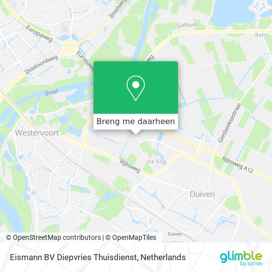 Eismann BV Diepvries Thuisdienst kaart