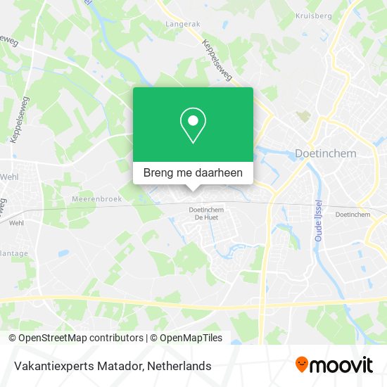 Vakantiexperts Matador kaart