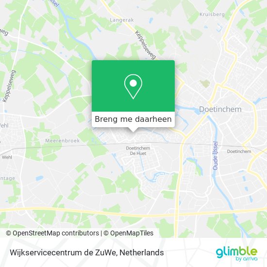 Wijkservicecentrum de ZuWe kaart