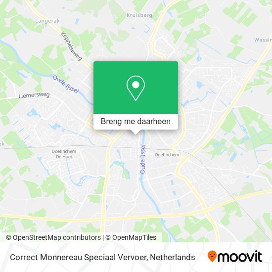 Correct Monnereau Speciaal Vervoer kaart