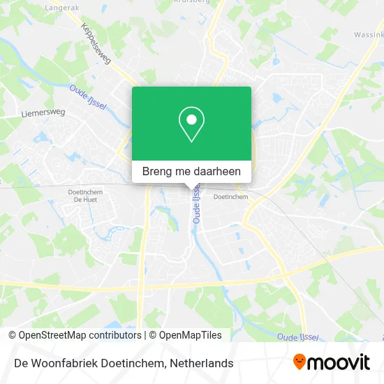 De Woonfabriek Doetinchem kaart