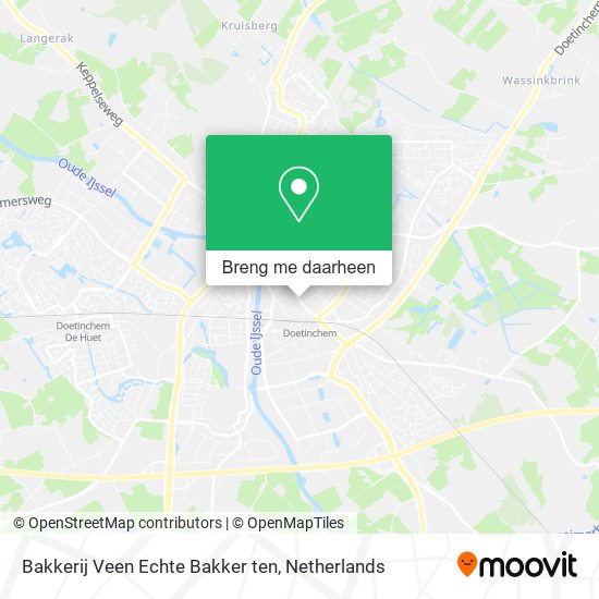 Bakkerij Veen Echte Bakker ten kaart