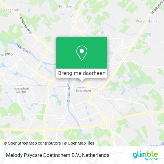 Melody Psycare Doetinchem B.V. kaart