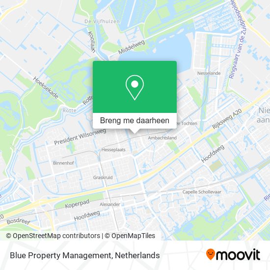 Blue Property Management kaart