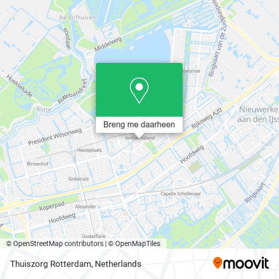 Thuiszorg Rotterdam kaart