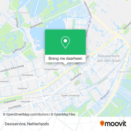 Desiservice kaart