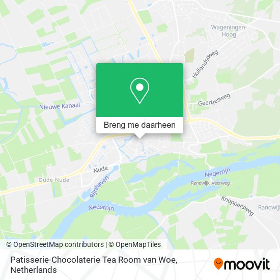Patisserie-Chocolaterie Tea Room van Woe kaart