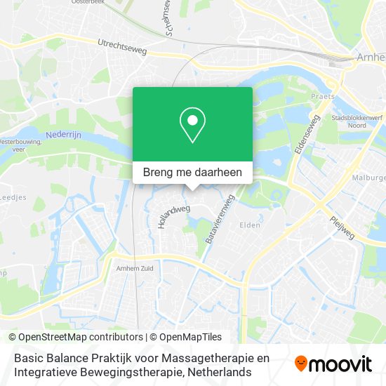 Basic Balance Praktijk voor Massagetherapie en Integratieve Bewegingstherapie kaart