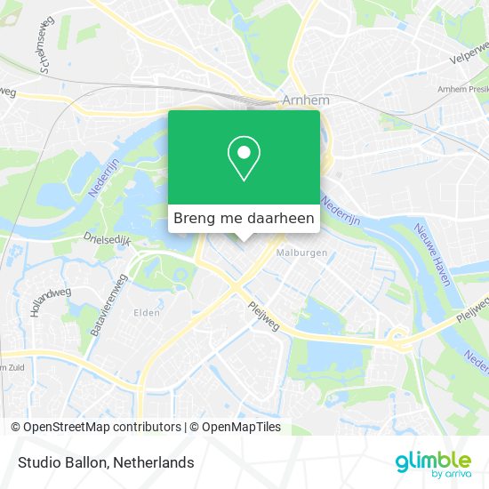 Studio Ballon kaart