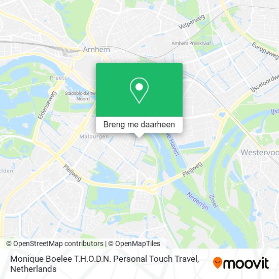 Monique Boelee T.H.O.D.N. Personal Touch Travel kaart