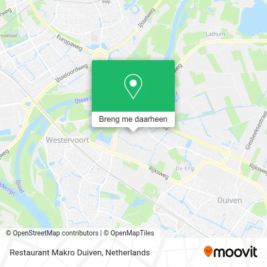 Restaurant Makro Duiven kaart