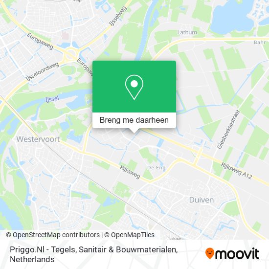 Priggo.Nl - Tegels, Sanitair & Bouwmaterialen kaart