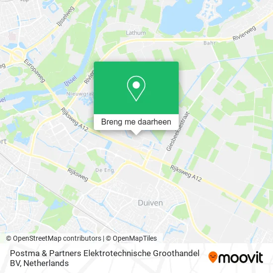 Postma & Partners Elektrotechnische Groothandel BV kaart
