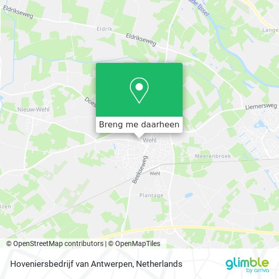 Hoveniersbedrijf van Antwerpen kaart