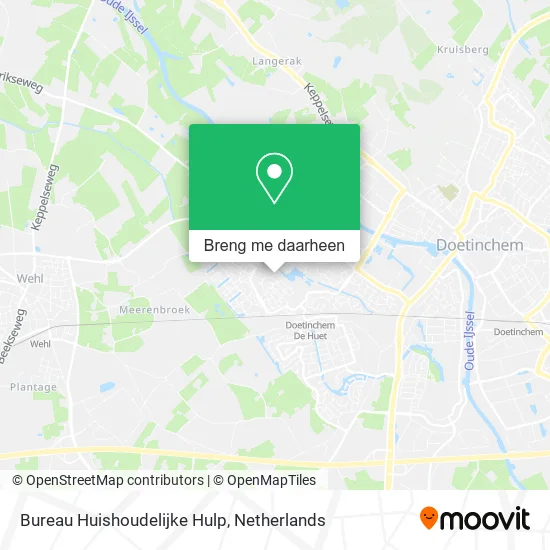 Bureau Huishoudelijke Hulp kaart