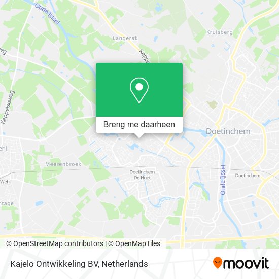 Kajelo Ontwikkeling BV kaart