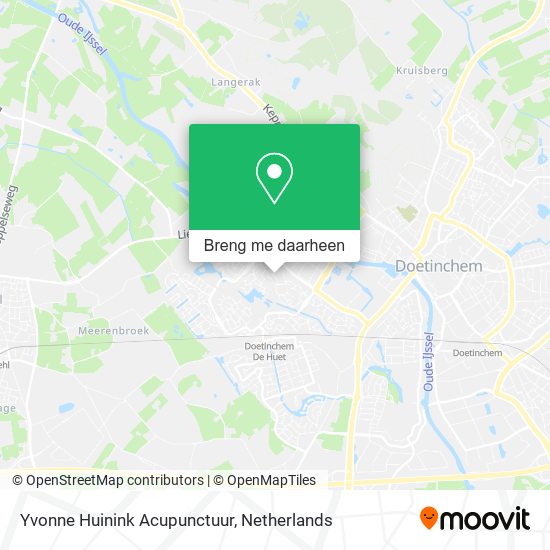 Yvonne Huinink Acupunctuur kaart