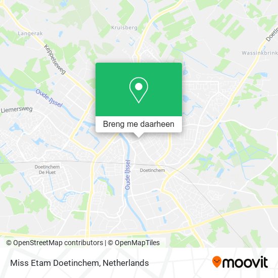 Miss Etam Doetinchem kaart