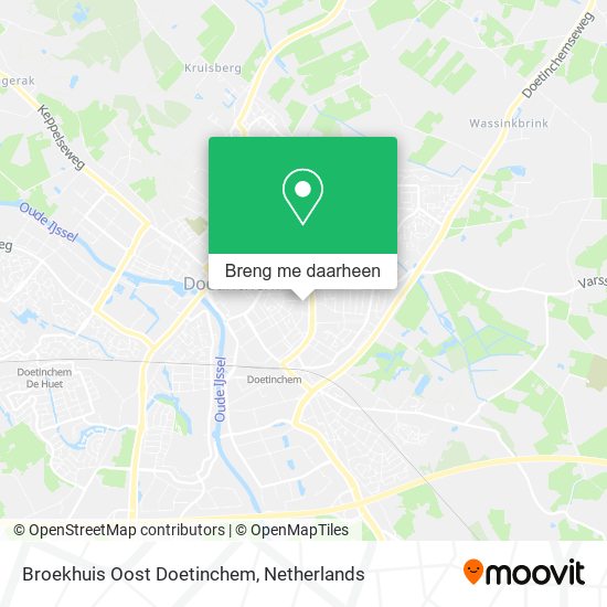 Broekhuis Oost Doetinchem kaart