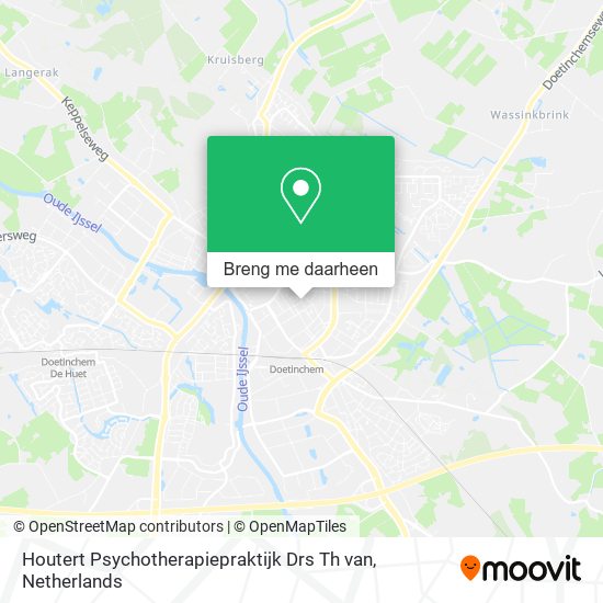 Houtert Psychotherapiepraktijk Drs Th van kaart