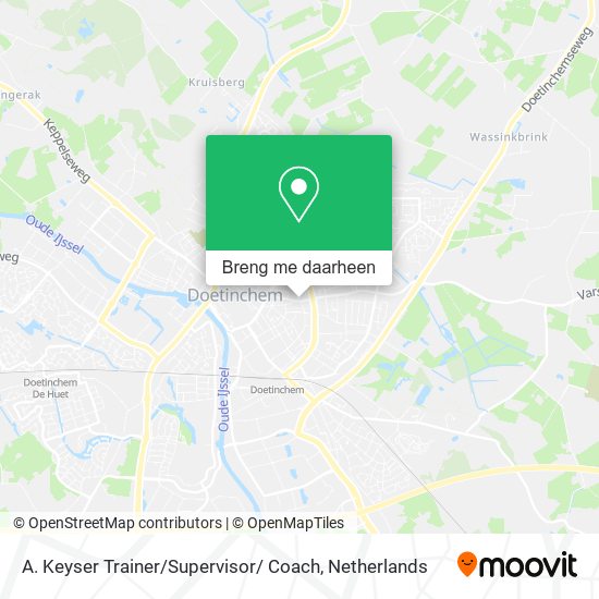 A. Keyser Trainer / Supervisor/ Coach kaart