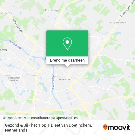 Gezond & Jij - het 1 op 1 Dieet van Doetinchem kaart