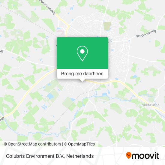 Colubris Environment B.V. kaart