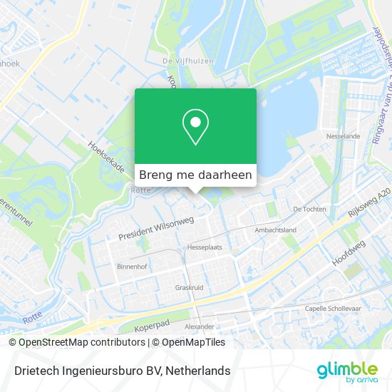 Drietech Ingenieursburo BV kaart