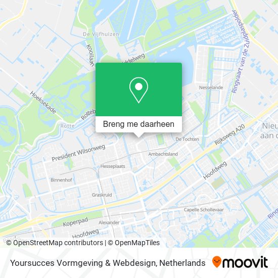 Yoursucces Vormgeving & Webdesign kaart