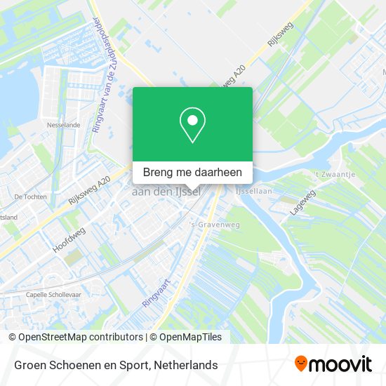 Groen Schoenen en Sport kaart