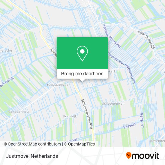 Justmove kaart